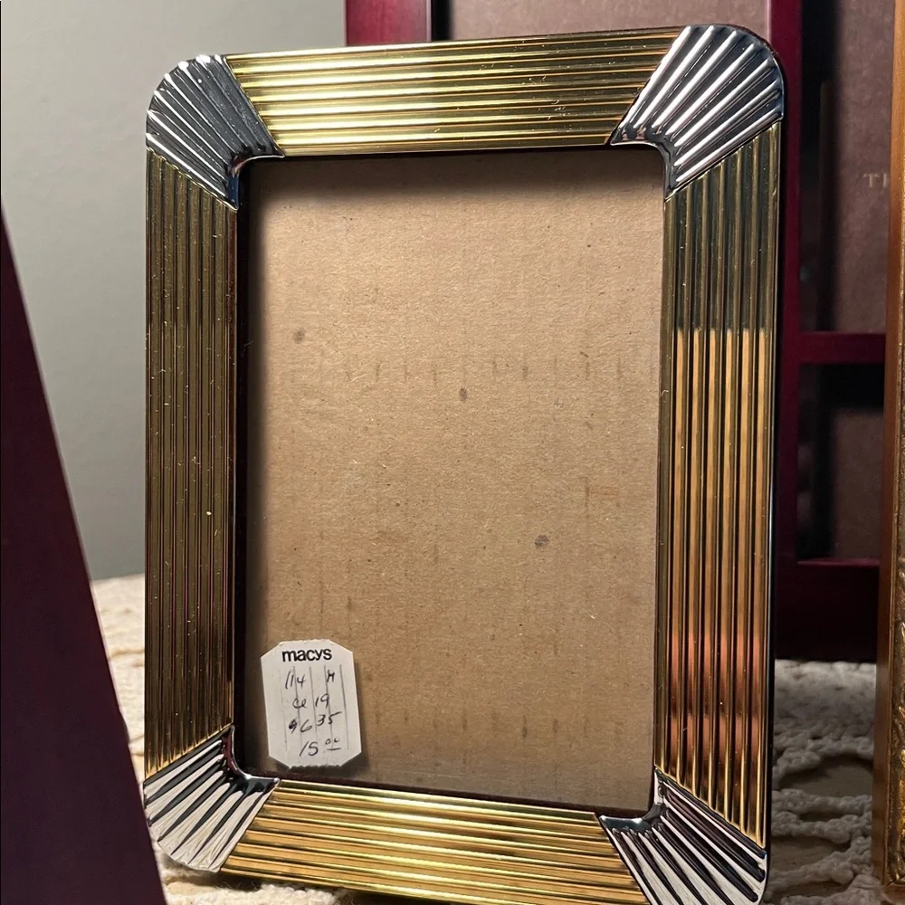 NWT Photo Frame Bundle of 4 Variety of Gold Brown Various Sizes - Picture 4 of 9